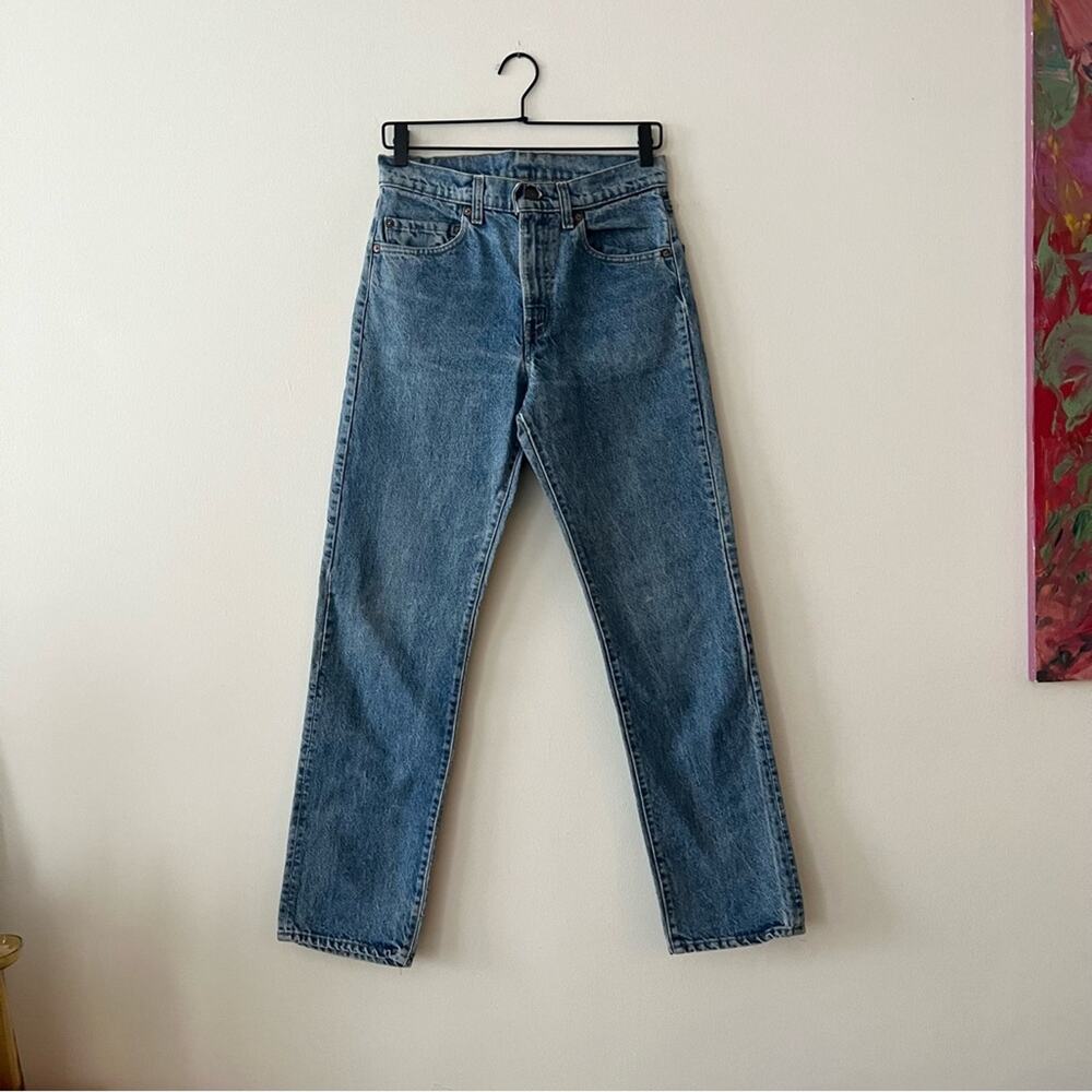 Levi's Straight Leg Jeans in Classic Blue Denim